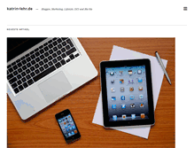 Tablet Screenshot of katrin-lehr.de